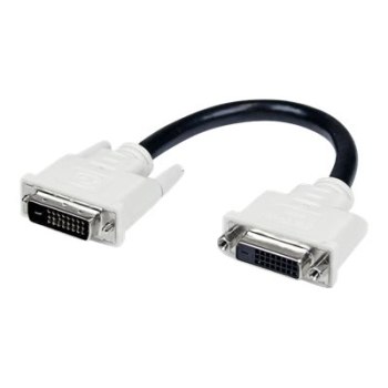 StarTech.com 15cm DVI-D Dual Link Monitor-Verlängerungskabel - DVI Monitorkabel Verlängerung - Stecker/Buchse - DVI-Verlängerungskabel - Dual Link - DVI-D (M)