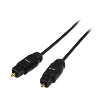 StarTech.com 15 ft Thin Toslink Digital Optical SPDIF Audio Cable