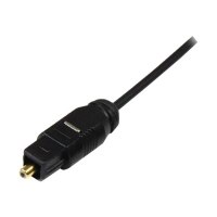 StarTech.com 15 ft Thin Toslink Digital Optical SPDIF Audio Cable