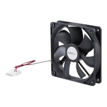 StarTech.com Ventola computer con doppio cuscinetto a sfera 120x25 mm con connettore LP4 - Ventilatore - 12 cm - 2000 Giri/min - 30 dB - 72,94 pdc/min - Nero