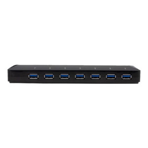 StarTech.com Hub USB 3.0 a 7 Porte con Porte di Ricarica Dedicate - 2 Porte x 2,4 Amp - USB 3.2 Gen 1 (3.1 Gen 1) Type-B - USB 3.2 Gen 1 (3.1 Gen 1) Type-A - 5000 Mbit/s - Nero - Plastica - status