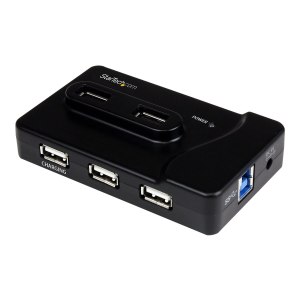 StarTech.com 7 Port USB Hub - 2 x USB 3A, 4 x USB 2A, 1 x...