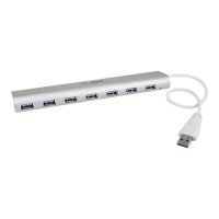 StarTech.com 7 Port kompakter USB 3.0 Hub mit eingebautem Kabel