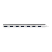 StarTech.com 7 Port kompakter USB 3.0 Hub mit eingebautem Kabel