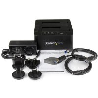 StarTech.com USB 3.1 (10Gbps) Hard Drive Duplicator Dock for 2.5" & 3.5" SATA SSD HDD + 4Kn