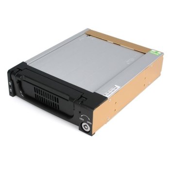 StarTech.com Wechselrahmen 5,25 Zoll - Mobiles Festplatten Hot Swap Speicher Rack für 3,5 (8,9cm)