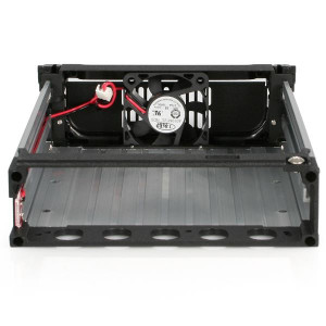 StarTech.com Wechselrahmen 5,25 Zoll - Mobiles Festplatten Hot Swap Speicher Rack für 3,5 (8,9cm)