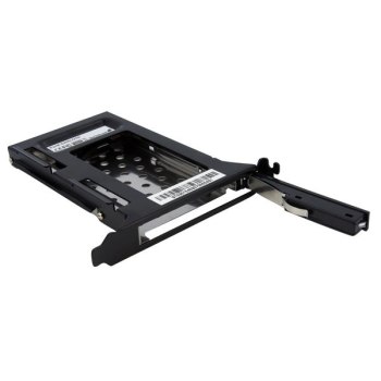 StarTech.com Alloggiamento disco rigido rimovibile SATA 2,5 per slot di espansione PC - 6,35 cm (2.5") - Nero - 158,37 g - 234 g - 0 - 55 °C