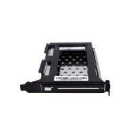 StarTech.com Alloggiamento disco rigido rimovibile SATA 2,5 per slot di espansione PC - 6,35 cm (2.5") - Nero - 158,37 g - 234 g - 0 - 55 °C