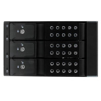 StarTech.com 3-fach 3,5 trägerloser SATA Festplatten Aluminium Wechselrahmen Backplane - 3 Bay 3,5 Zoll (8,9cm)