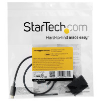 StarTech.com Cavo adattatore USB 3.1 a SATA da 10 Gbps per unità dischi rigidi da 2,5" - USB-C - USB 3.1 C - SATA (7+15 pin) - 0,5 m - Nero