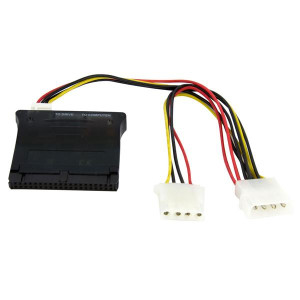 StarTech.com Convertitore adattatore bidirezionale SATA/IDE - 2 x SATA Data 7 pin M/1 x IDE 40 pin F - SP4 M - Nero