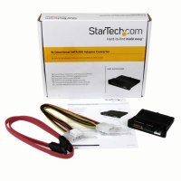 StarTech.com Convertitore adattatore bidirezionale SATA/IDE - 2 x SATA Data 7 pin M/1 x IDE 40 pin F - SP4 M - Nero