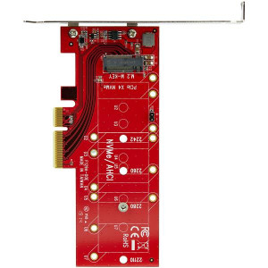 StarTech.com M2 PCIe SSD Adapter - x4 PCIe 3.0 NVMe / AHCI / NGFF / M-Key - Low Profile and Full Profile - SSD PCIe M.2 Adapter (PEX4M2E1)