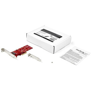 StarTech.com M2 PCIe SSD Adapter - x4 PCIe 3.0 NVMe / AHCI / NGFF / M-Key - Low Profile and Full Profile - SSD PCIe M.2 Adapter (PEX4M2E1)