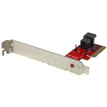 StarTech.com Adattatore PCI Express x4 a SFF-8643 per SSD U.2 PCIe NVMe - PCIe - SAS - Piena altezza/Basso profilo - PCIe 3.0 - Rosso - CE - FCC