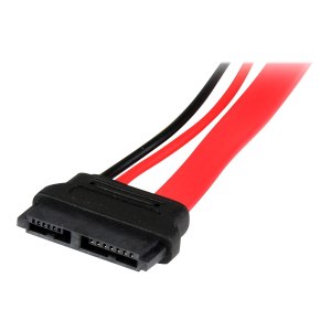 StarTech.com Slimline SATA auf SATA Adapter mit Strom Buchse/Stecker 15cm - SATA-Adapter - Serial ATA 150/300/600 - Slimline SATA (W)