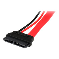 StarTech.com Slimline SATA auf SATA Adapter mit Strom Buchse/Stecker 15cm - SATA-Adapter - Serial ATA 150/300/600 - Slimline SATA (W)