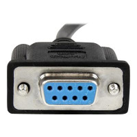 StarTech.com Cavo Seriale RS232 / DB9 Null Modem da 1m - nero Femmina/Femmina - Nero - 1 m - DB-9 - DB-9 - Femmina - Femmina