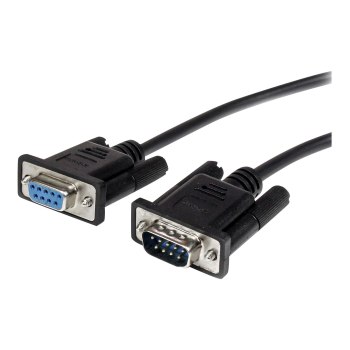 StarTech.com 3m Black Straight Through DB9 RS232 Serial Cable