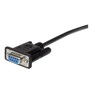 StarTech.com 3m Black Straight Through DB9 RS232 Serial Cable