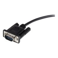 StarTech.com 3m Black Straight Through DB9 RS232 Serial Cable