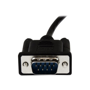 StarTech.com 1m Seriell DB9 RS-232 Nullmodemkabel - Schwarz - Stecker/Buchse - 9 Pin Null Modem Kabel - Nullmodemkabel - DB-9 (W)