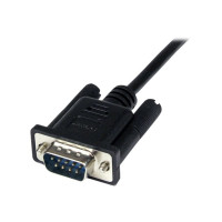 StarTech.com 1m Seriell DB9 RS-232 Nullmodemkabel - Schwarz - Stecker/Buchse - 9 Pin Null Modem Kabel - Nullmodemkabel - DB-9 (W)