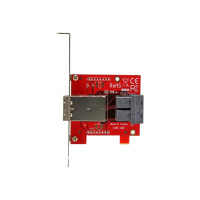 StarTech.com Mini-SAS Adapter - Dual SFF-8643 auf SFF-8644 - Voll und Low-Profile Slotblech - 12Gbit/s - SAS-Blende intern zu extern - SAS 12Gbit/s - 4x Mini SAS HD (SFF-8643)