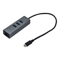 i-tec Metal C31METALG3HUB - USB 3.2 Gen 2 (3.1 Gen 2) Type-C - RJ-45 - USB 3.2 Gen 1 (3.1 Gen 1) Type-A - 5000 Mbit/s - Grigio - LAN - 0,28 m