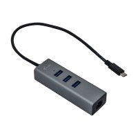 i-tec Metal C31METALG3HUB - USB 3.2 Gen 2 (3.1 Gen 2) Type-C - RJ-45 - USB 3.2 Gen 1 (3.1 Gen 1) Type-A - 5000 Mbit/s - Grigio - LAN - 0,28 m