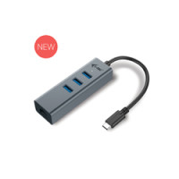 i-tec Metal C31METALG3HUB - USB 3.2 Gen 2 (3.1 Gen 2) Type-C - RJ-45 - USB 3.2 Gen 1 (3.1 Gen 1) Type-A - 5000 Mbit/s - Grigio - LAN - 0,28 m