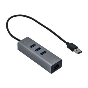 i-tec USB 3.0 Metal 3-Port - Hub - 3 x SuperSpeed USB 3.0 + 1 x 10/100/1000