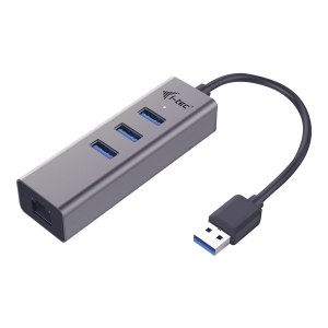 i-tec USB 3.0 Metal 3-Port - Hub - 3 x SuperSpeed USB 3.0...
