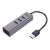 i-tec USB 3.0 Metal 3-Port - Hub - 3 x SuperSpeed USB 3.0 + 1 x 10/100/1000