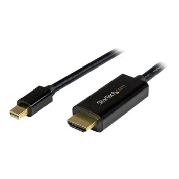 StarTech.com Mini DisplayPort auf HDMI Adapterkabel - Mini DP zu HDMI Adapter Kabel - 3m - Ultra HD 4K 30Hz - Schwarz - Videokabel - Mini DisplayPort (M)