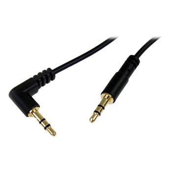 StarTech.com 6 ft Slim 3.5mm to Right Angle Stereo Audio Cable