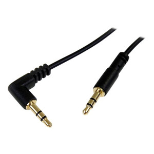 StarTech.com 6 ft Slim 3.5mm to Right Angle Stereo Audio Cable