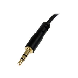 StarTech.com 6 ft Slim 3.5mm to Right Angle Stereo Audio Cable