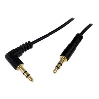 StarTech.com 6 ft Slim 3.5mm to Right Angle Stereo Audio Cable