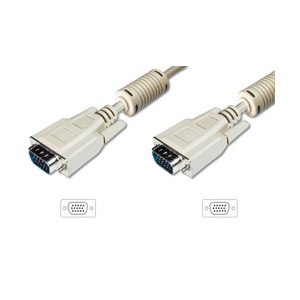 DIGITUS VGA Monitor connection cable, HD15/M - HD15/M