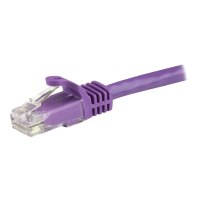 StarTech.com 15m Cat6 Snagless Gigabit UTP Netzwerkkabel - Cat 6 RJ45 Netzwerkkabel mit Knickschutz - Violett - Patch-Kabel - RJ-45 (M)