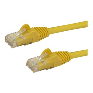 StarTech.com 10m CAT6 Ethernet Cable, 10 Gigabit Snagless RJ45 650MHz 100W PoE Patch Cord, CAT 6 10GbE UTP Network Cable w/Strain Relief, Yellow, Fluke Tested/Wiring is UL Certified/TIA