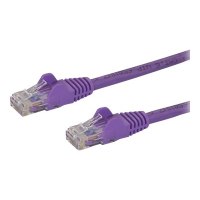 StarTech.com 1m CAT6 Ethernet Cable, 10 Gigabit Snagless RJ45 650MHz 100W PoE Patch Cord, CAT 6 10GbE UTP Network Cable w/Strain Relief, Purple, Fluke Tested/Wiring is UL Certified/TIA