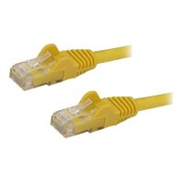 StarTech.com 50cm CAT6 Ethernet Cable, 10 Gigabit Snagless RJ45 650MHz 100W PoE Patch Cord, CAT 6 10GbE UTP Network Cable w/Strain Relief, Yellow, Fluke Tested/Wiring is UL Certified/TIA