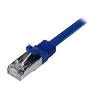 StarTech.com 3m CAT6 Ethernet Cable, 10 Gigabit Shielded Snagless RJ45 100W PoE Patch Cord, CAT 6 10GbE SFTP Network Cable w/Strain Relief, Blue, Fluke Tested/Wiring is UL Certified/TIA