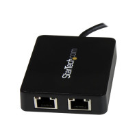 StarTech.com USB-C to Dual Gigabit Ethernet Adapter with USB 3.0 (Type-A) Port