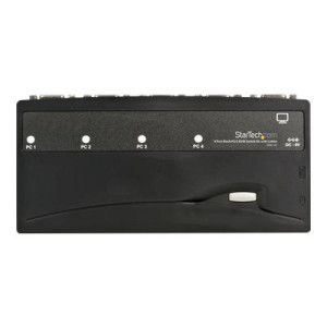 StarTech.com 4 Port Black PS/2 KVM Switch Kit with Cables