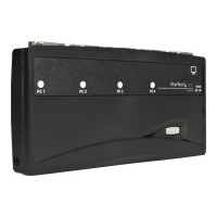 StarTech.com 4 Port Black PS/2 KVM Switch Kit with Cables