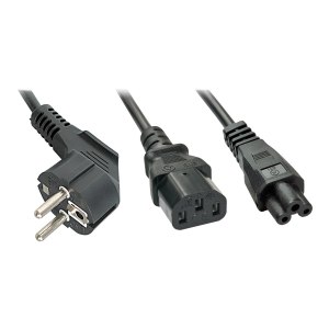 Lindy Power cable - CEE 7/7 (P) to IEC 60320 C13, IEC 60320 C5